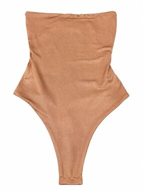 Revolve About Us Metallic Strapless Bodysuit XXS – New Without Tags